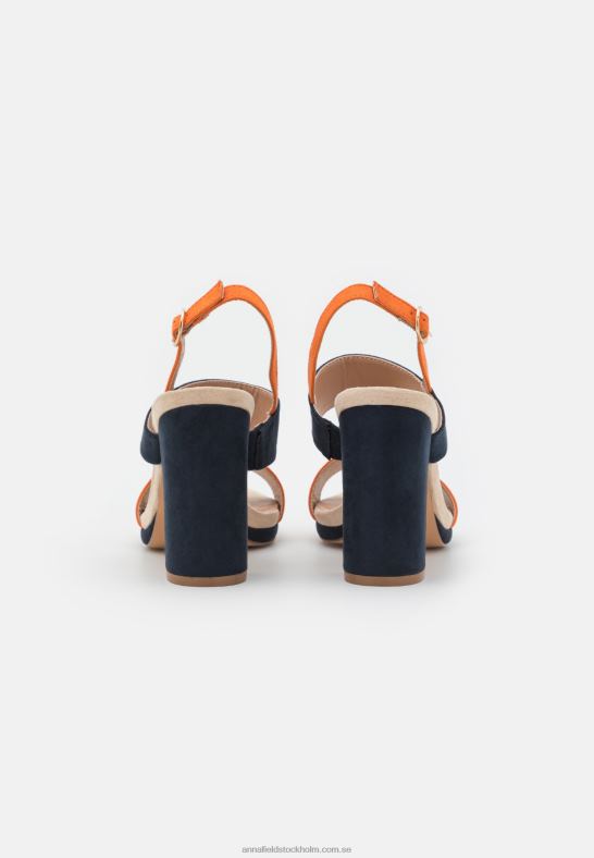 högklackade sandaler mörkblå Anna Field 42BF61296 kvinnor