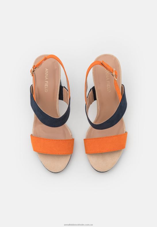 högklackade sandaler mörkblå Anna Field 42BF61296 kvinnor