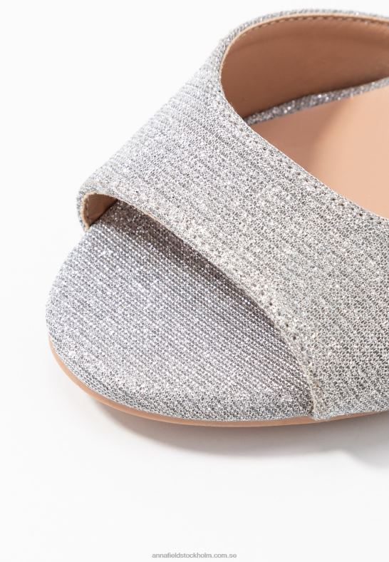 högklackade sandaler silver Anna Field 42BF61255 kvinnor