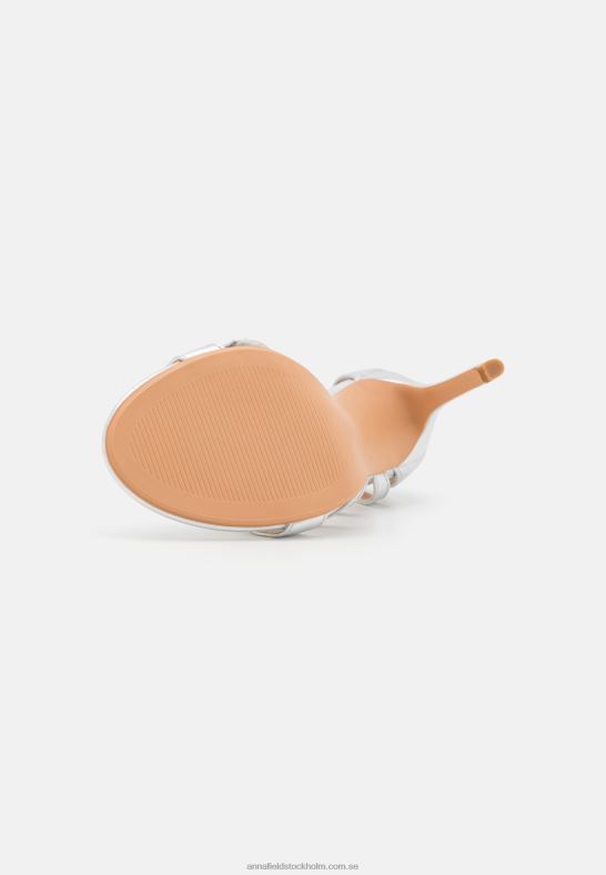 högklackade sandaler silver Anna Field 42BF61402 kvinnor