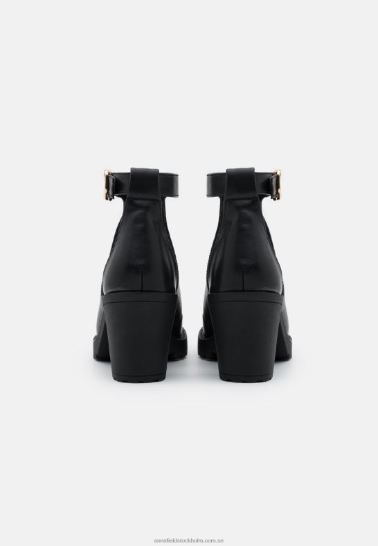 högklackade sandaler svarta Anna Field 42BF61272 kvinnor