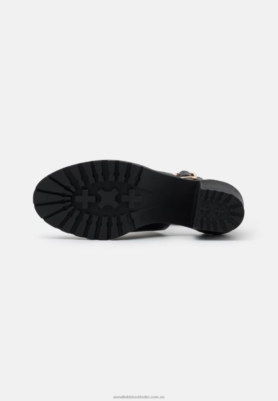 högklackade sandaler svarta Anna Field 42BF61272 kvinnor