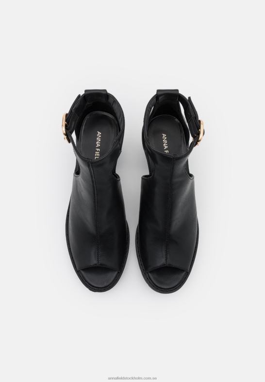 högklackade sandaler svarta Anna Field 42BF61272 kvinnor
