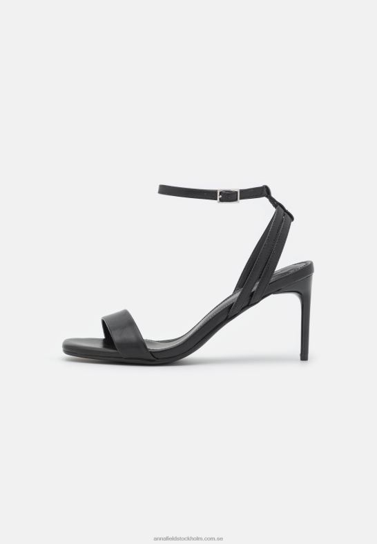 högklackade sandaler svarta Anna Field 42BF61380 kvinnor