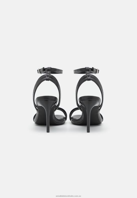 högklackade sandaler svarta Anna Field 42BF61380 kvinnor
