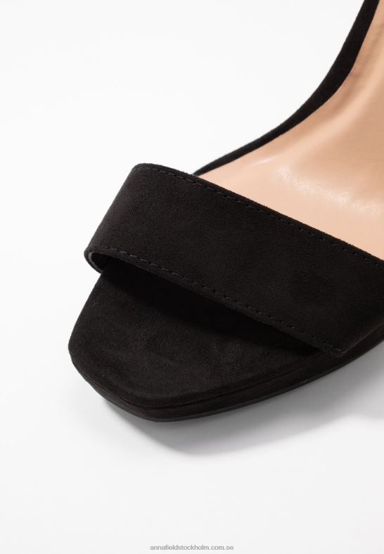 högklackade sandaler svarta Anna Field 42BF61565 kvinnor