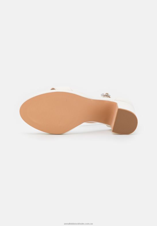 högklackade sandaler vita Anna Field 42BF61288 kvinnor