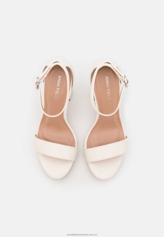 högklackade sandaler vita Anna Field 42BF61288 kvinnor