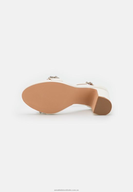 högklackade sandaler vita Anna Field 42BF61341 kvinnor