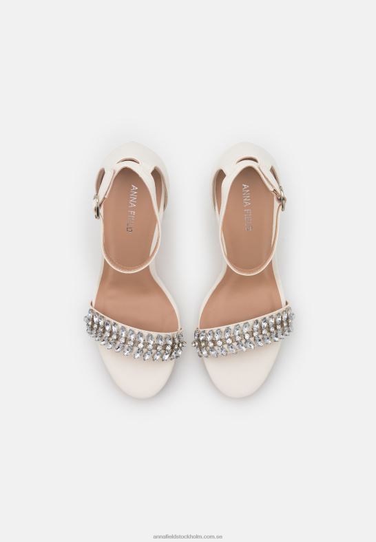 högklackade sandaler vita Anna Field 42BF61341 kvinnor