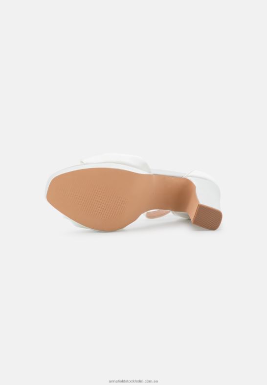 högklackade sandaler vita Anna Field 42BF61554 kvinnor