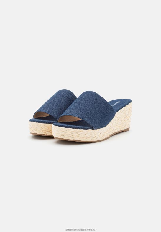 klack mules blå denim Anna Field 42BF61886 kvinnor