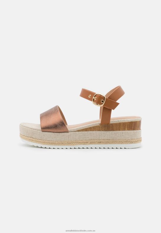 komfort espadrillor brons Anna Field 42BF61483 kvinnor