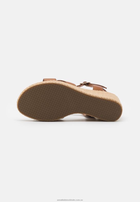 läder högklackade sandaler cognac Anna Field 42BF61478 kvinnor