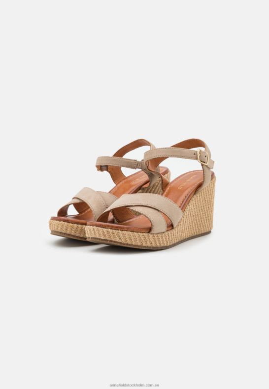 läder högklackade sandaler grå Anna Field 42BF61466 kvinnor