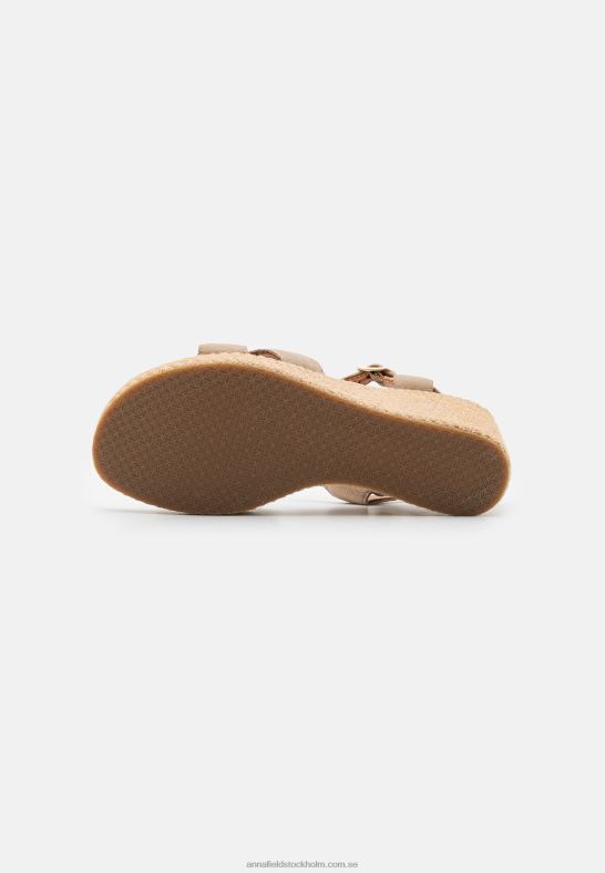 läder högklackade sandaler grå Anna Field 42BF61466 kvinnor