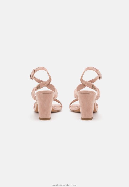 läder högklackade sandaler roséguldfärgade Anna Field 42BF61336 kvinnor