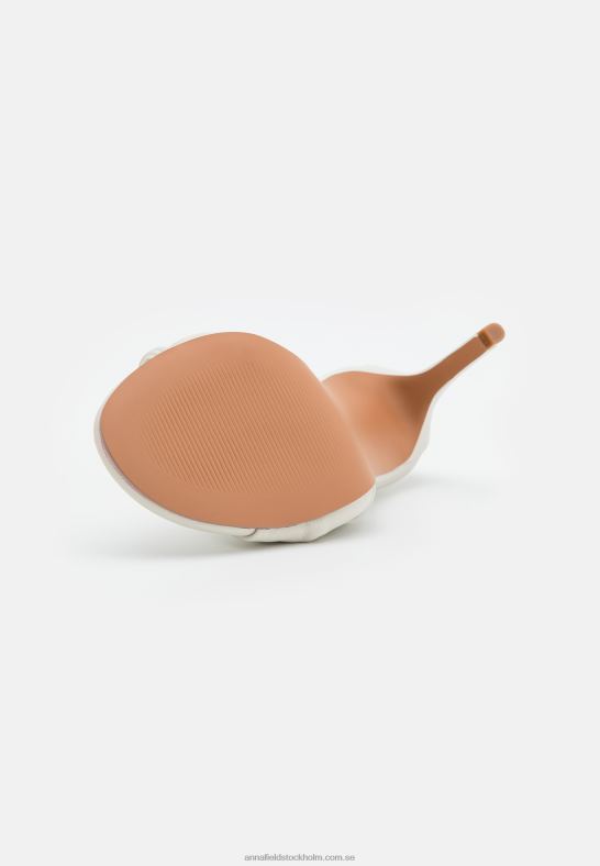 läder högklackade sandaler vita Anna Field 42BF61277 kvinnor