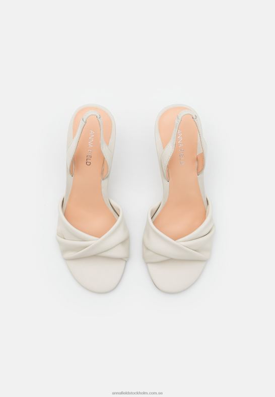 läder högklackade sandaler vita Anna Field 42BF61277 kvinnor