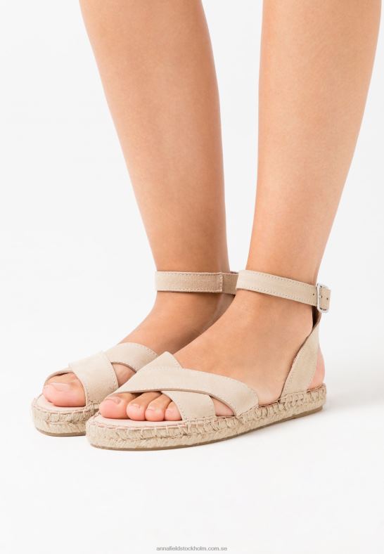 läder plattform sandaler beige Anna Field 42BF61576 kvinnor