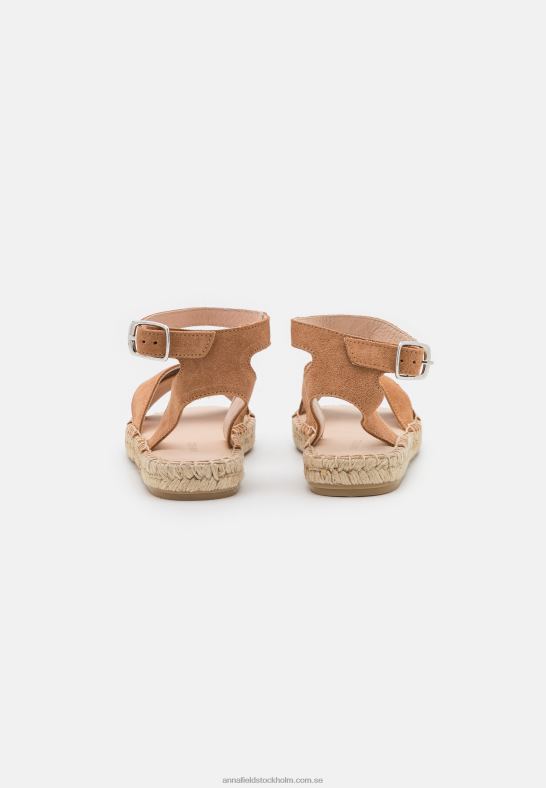 läder plattform sandaler cognac Anna Field 42BF61560 kvinnor