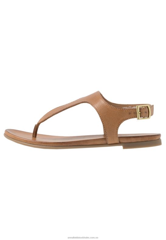 läder t-bar sandaler cognac Anna Field 42BF61495 kvinnor