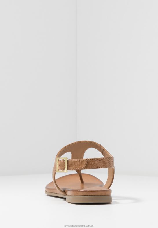 läder t-bar sandaler cognac Anna Field 42BF61495 kvinnor