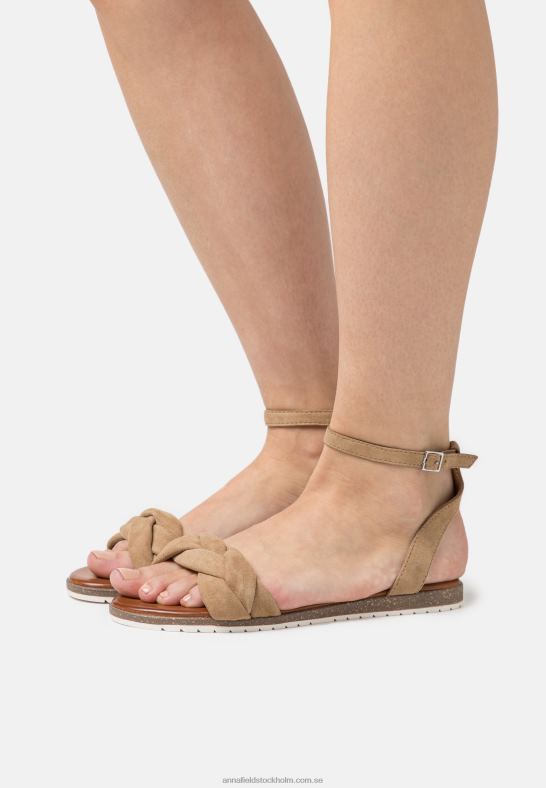 lädersandaler beige Anna Field 42BF61357 kvinnor