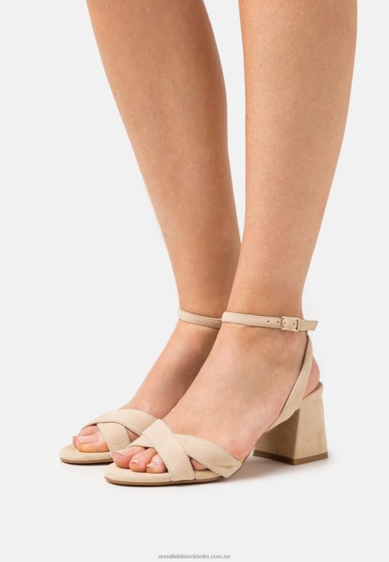 lädersandaler beige Anna Field 42BF61359 kvinnor