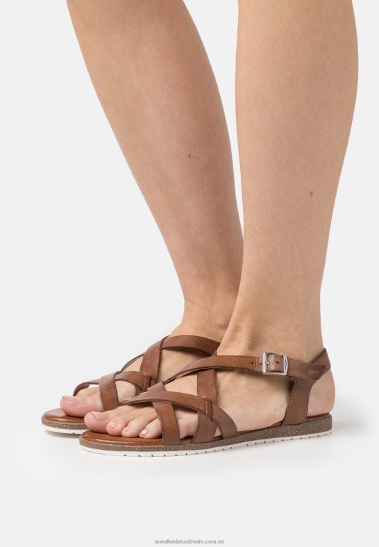 lädersandaler cognac Anna Field 42BF61284 kvinnor