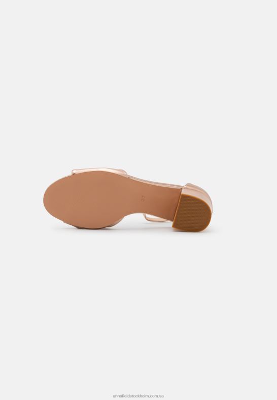 lädersandaler roséguldfärgade Anna Field 42BF61310 kvinnor