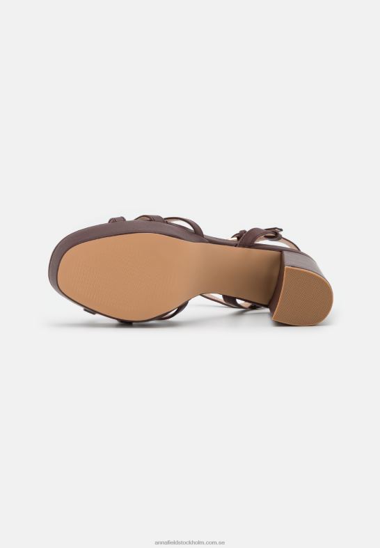 plattformssandaler mörkbruna Anna Field 42BF61558 kvinnor