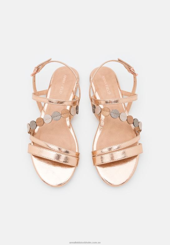 sandaler rosa guldfärgade Anna Field 42BF61313 kvinnor