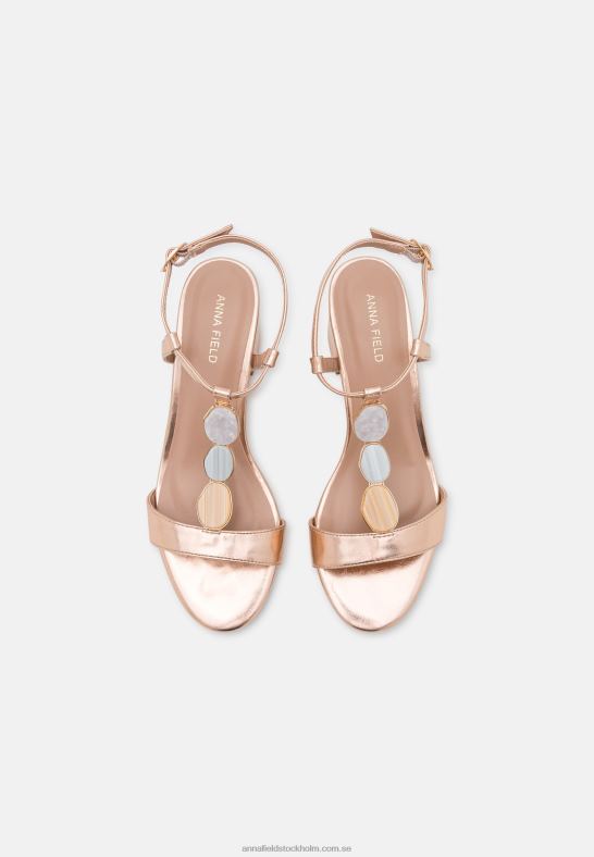 sandaler rosa guldfärgade Anna Field 42BF61345 kvinnor