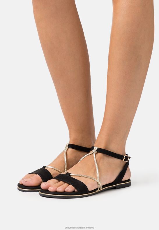 sandaler svarta Anna Field 42BF61443 kvinnor