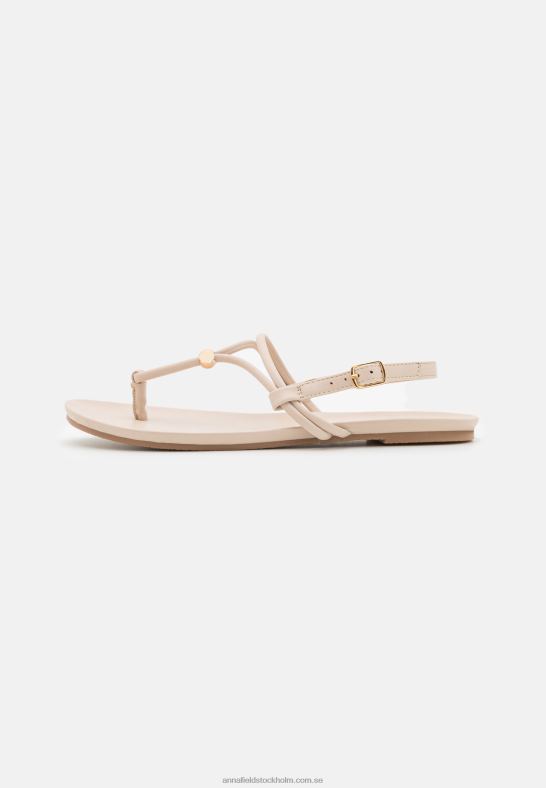 t-bar sandaler beige Anna Field 42BF61511 kvinnor