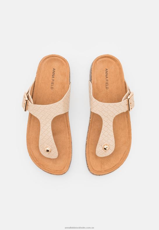 t-bar sandaler beige Anna Field 42BF61539 kvinnor