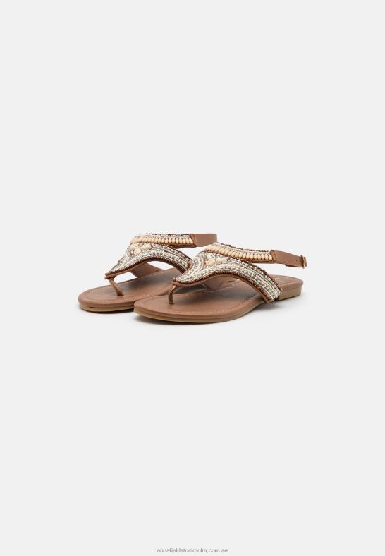 t-bar sandaler beige Anna Field 42BF61540 kvinnor