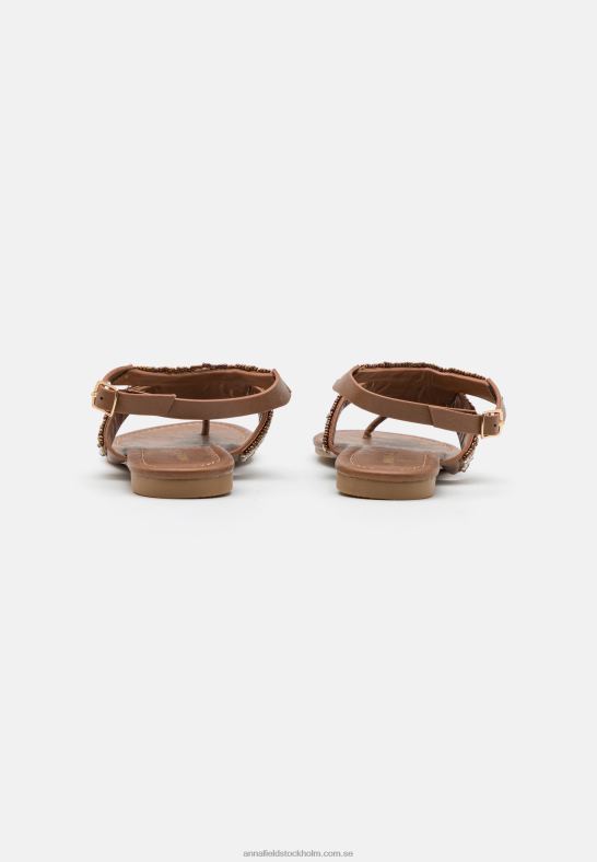 t-bar sandaler beige Anna Field 42BF61540 kvinnor