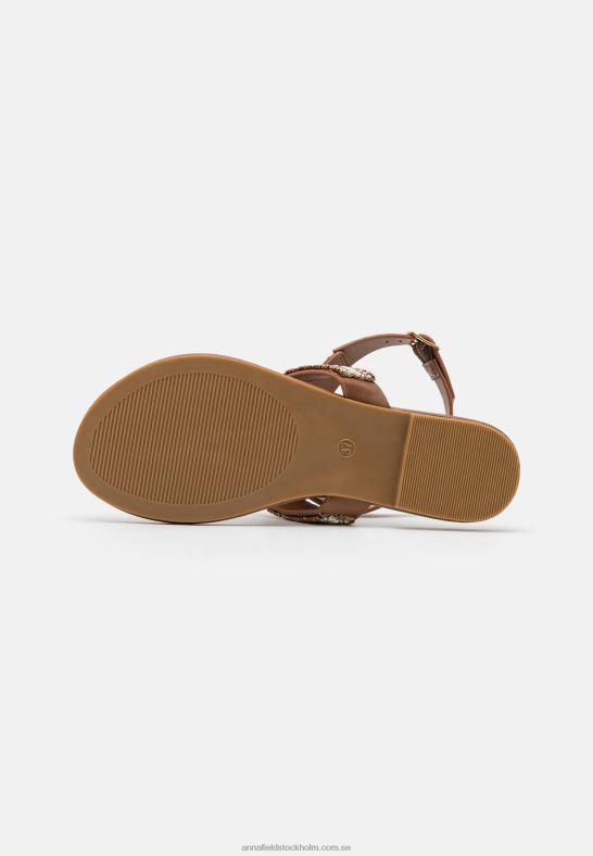 t-bar sandaler beige Anna Field 42BF61540 kvinnor