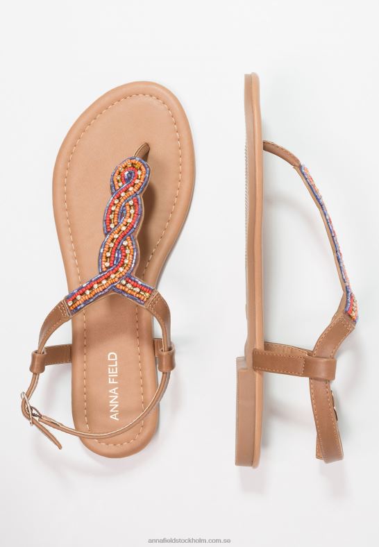 t-bar sandaler bruna Anna Field 42BF61519 kvinnor