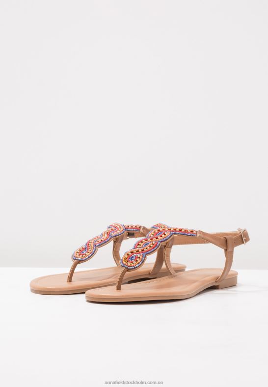 t-bar sandaler bruna Anna Field 42BF61519 kvinnor