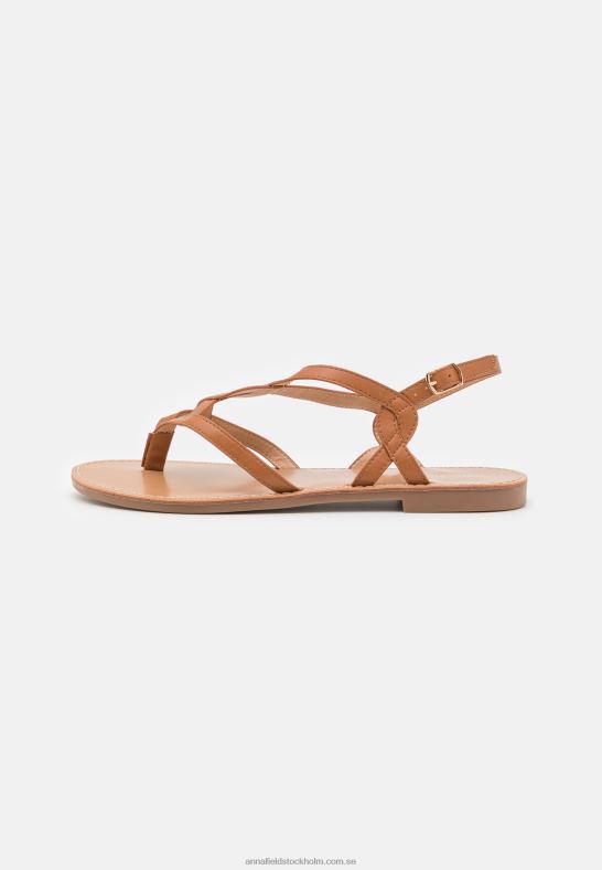 t-bar sandaler cognac Anna Field 42BF61527 kvinnor