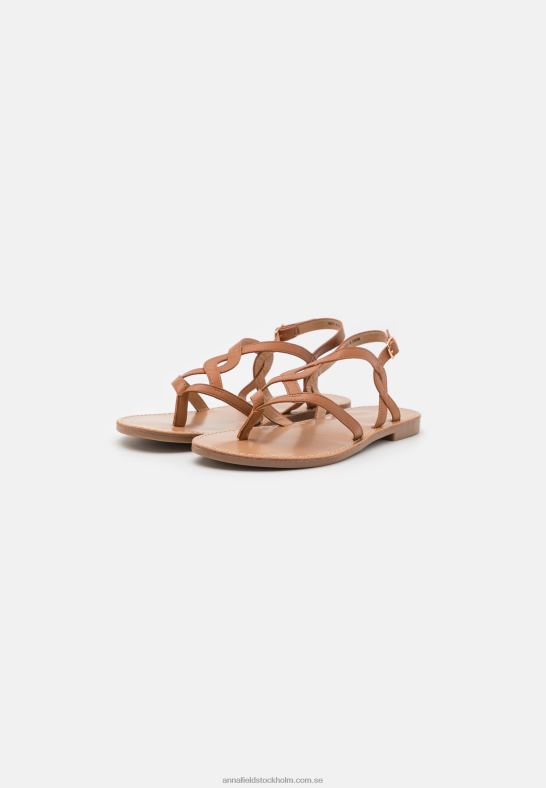 t-bar sandaler cognac Anna Field 42BF61527 kvinnor