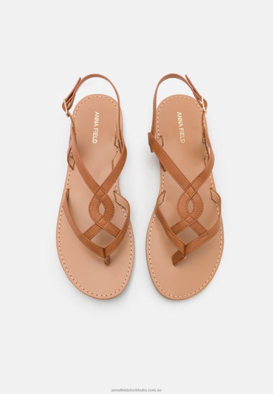t-bar sandaler cognac Anna Field 42BF61527 kvinnor