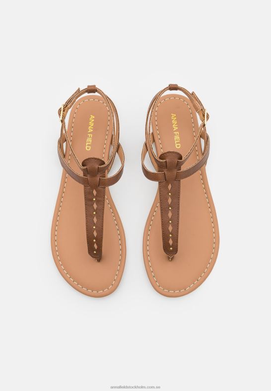 t-bar sandaler cognac Anna Field 42BF61537 kvinnor