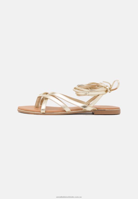 t-bar sandaler guld Anna Field 42BF61509 kvinnor