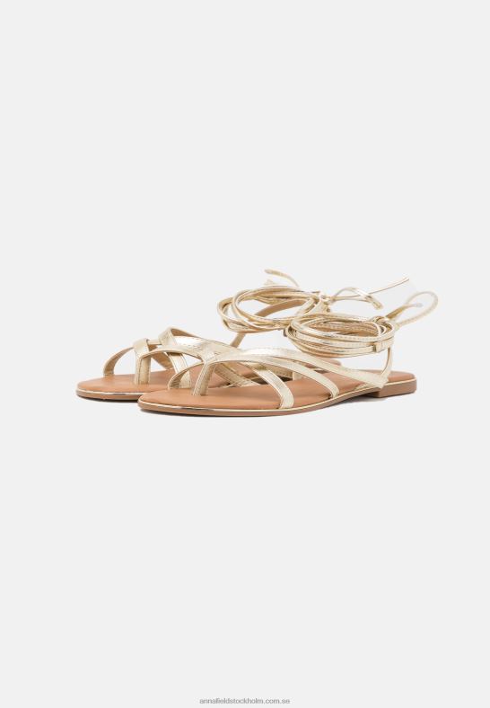 t-bar sandaler guld Anna Field 42BF61509 kvinnor