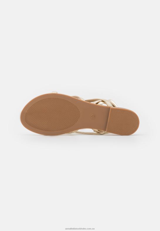 t-bar sandaler guld Anna Field 42BF61509 kvinnor