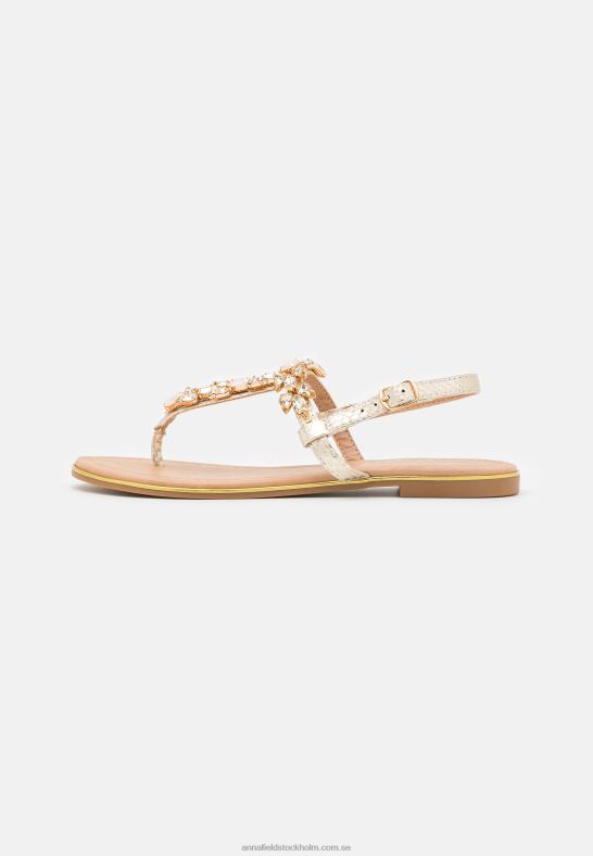 t-bar sandaler guld Anna Field 42BF61517 kvinnor